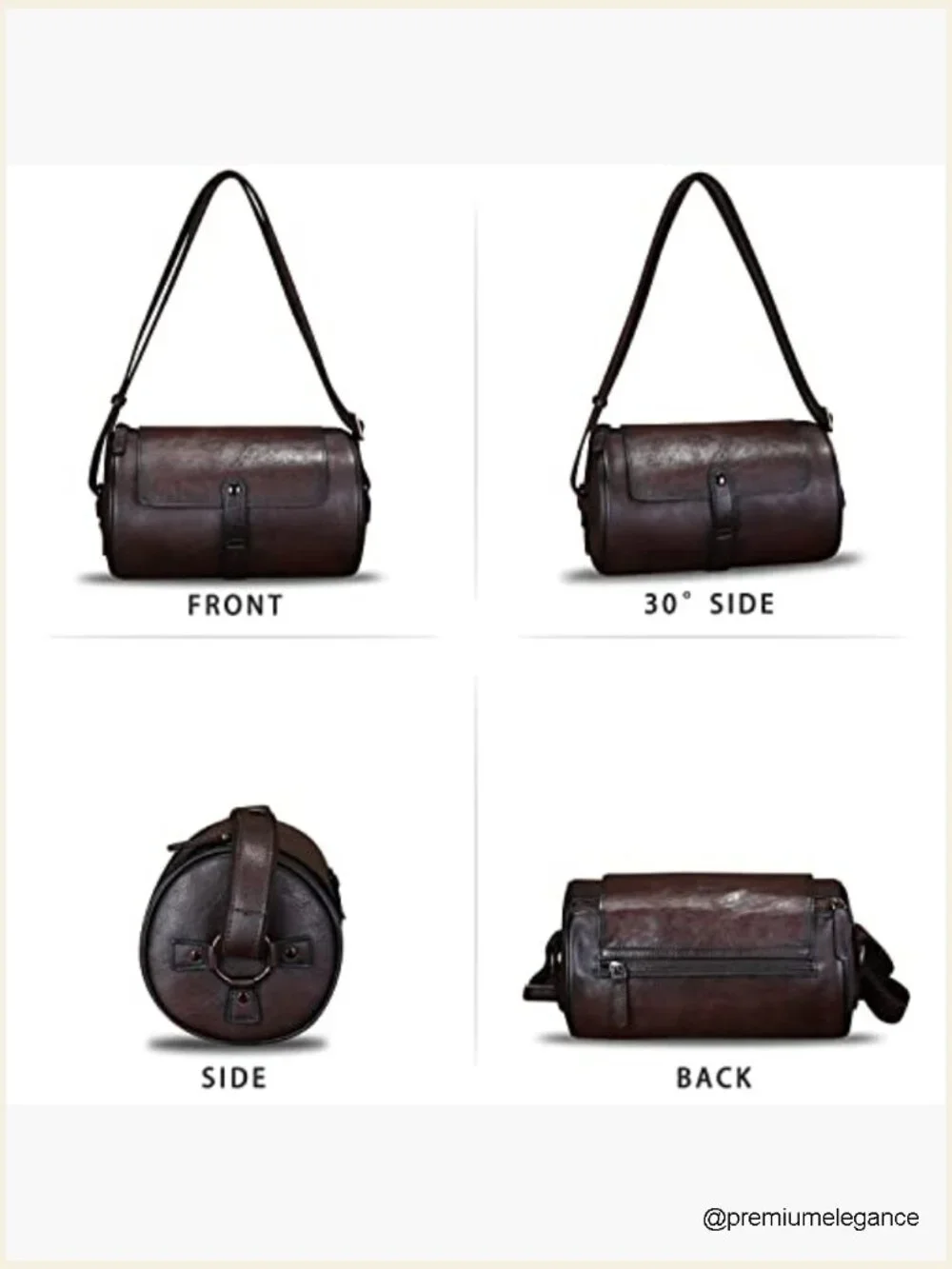 Genuine Leather Crossbody Satchel Vintage Handmade Shoulder Purse Retro Travel